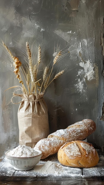 Vari tipi di pane sulla tavola