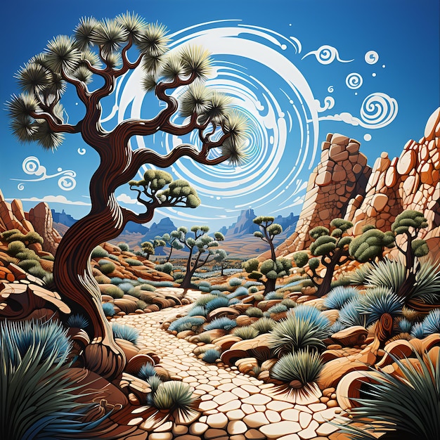 Variante di Joshua Tree Op Art