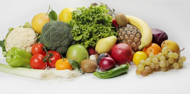 Varie frutta e verdura