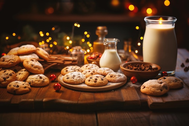 Varietà di biscotti di Natale dolci con anice a stella e cannella cucina tradizionale natalizia fatta in casa