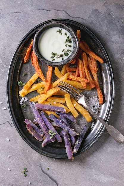 Varietà di patatine fritte