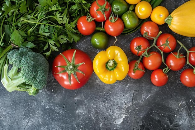 Varietà di verdure in tavola