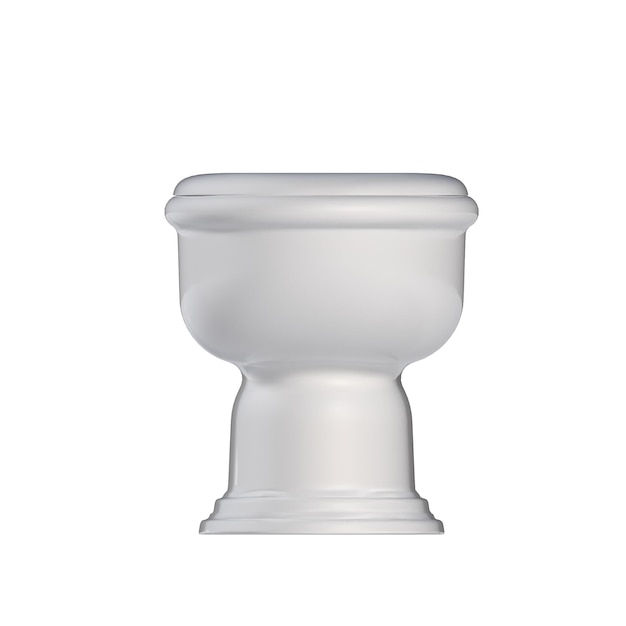 vaschetta per lavabo isolata su sfondo bianco illustrazione 3D bidet rendering cg