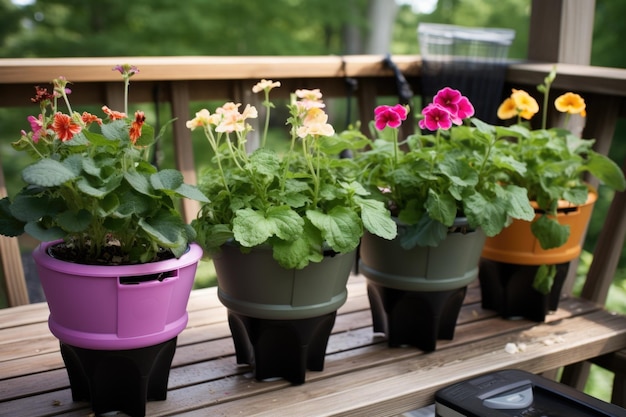 Vasi da fiori dotati di sistema di autoirrigazione