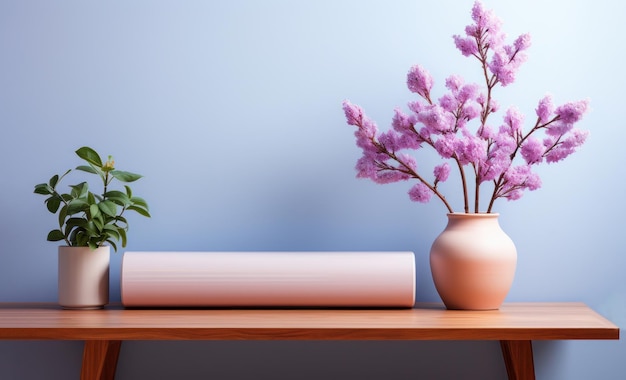 vaso con fiori di lavanda