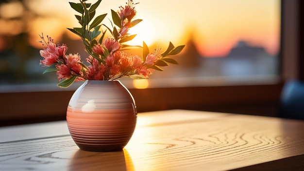 vaso con immagine fotografica di sfondo HD fiore