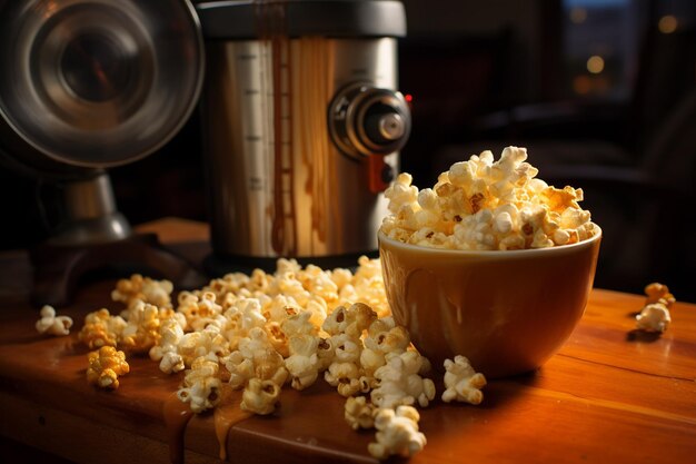 Vaso di popcorn caramellato