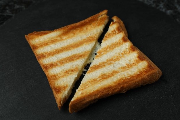 Vassoio con gustoso panino alla griglia, da vicino