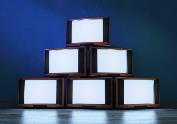 Vecchi ricevitori TV d'ardore, 3d