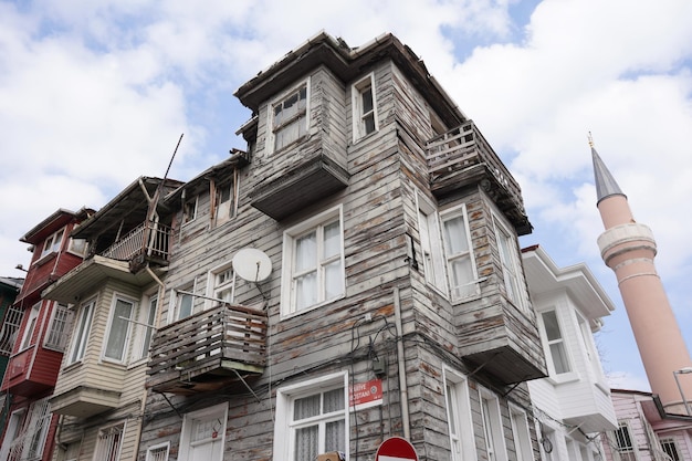 Vecchia casa nel distretto di Fatih Istanbul Turkiye