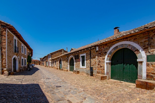 Vecchia città medievale chiamata Castrillo de los Polvazares in Spagna