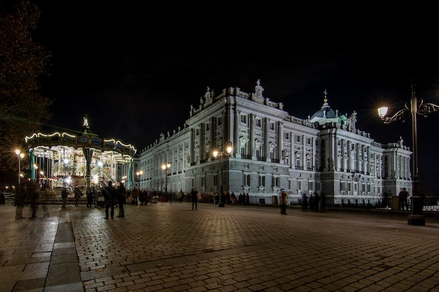 Vecchia giostra e Palazzo Reale di Madrid
