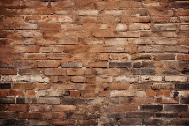 Vecchia parete di mattoni texturati interno in pietra grunge Generate Ai