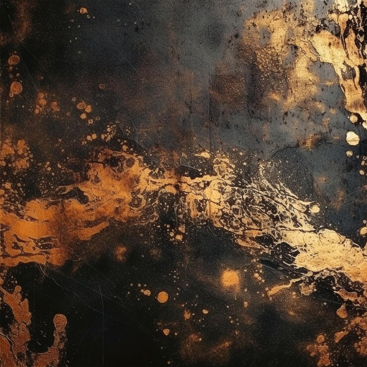 Vecchia struttura di lerciume dell'annata sfondo lussuoso nero e oro