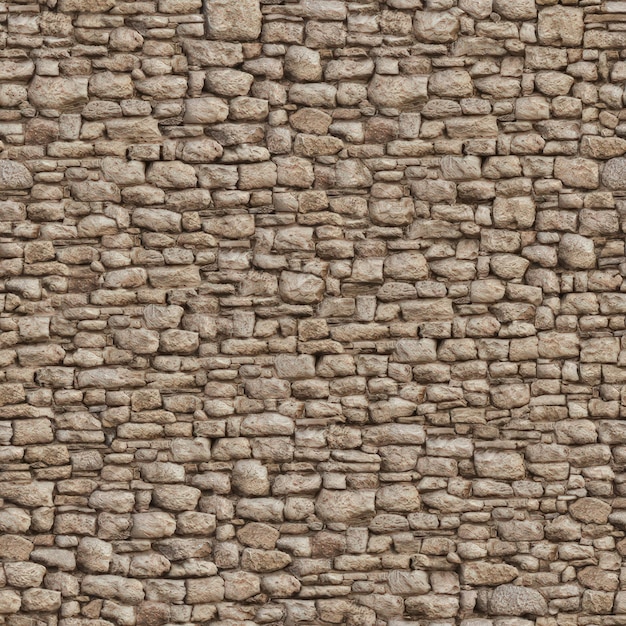 Vecchia struttura di parete in pietra e sfondo con disegno di piastrelle rustiche