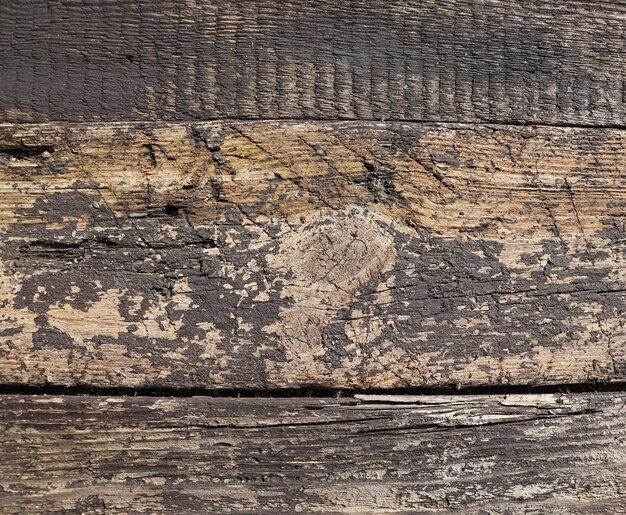 Vecchia superficie in legno rustico marrone scuro con spazio di copia