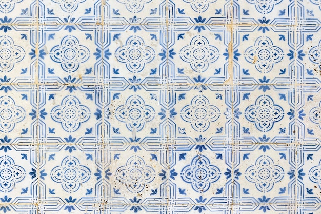 Vecchie piastrelle azulejo portoghesi