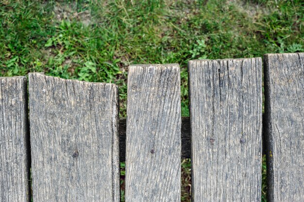 Vecchie tavole di legno invecchiato in prospettiva