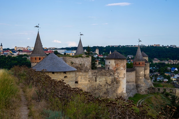 Vecchio castello medievale a Kamianets-Podilskyi