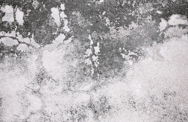 Vecchio cemento grigio invecchiato strutturato con polvere. Grunge, sfondo astratto.