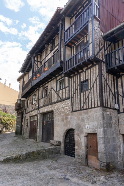 vecchio edificio medievale La Alberca Salamanca Spagna