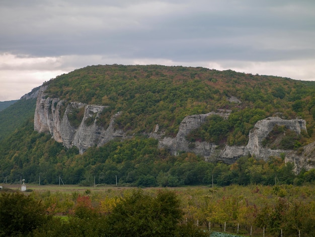 Vecchio edificio su una collina Crimea Ucraina