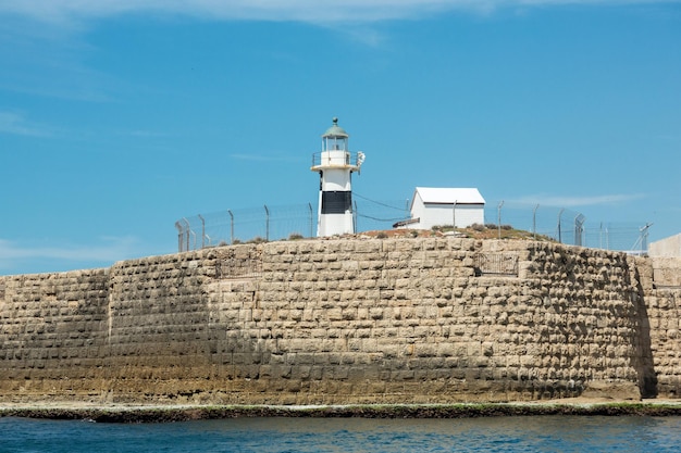 Vecchio faro nella città di Akko