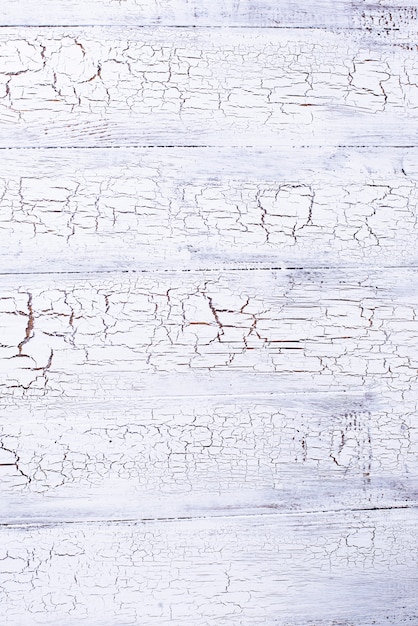 Vecchio fondo di legno bianco di crackle rustico