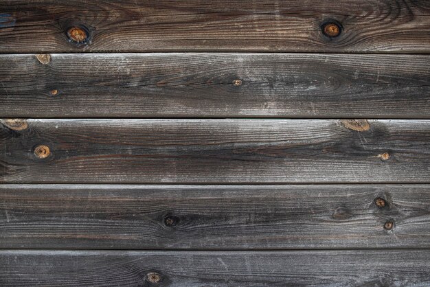 Vecchio fondo di legno marrone fatto di legno naturale scuro in stile grunge La vista dall'alto