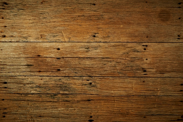 Vecchio fondo di legno marrone scuro della tavola