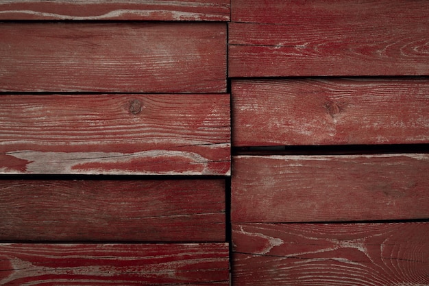 Vecchio fondo di legno rosso. Struttura in legno