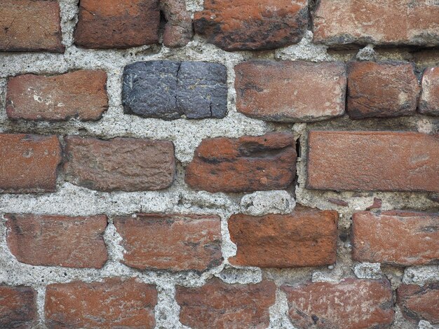 Vecchio fondo rosso del muro di mattoni