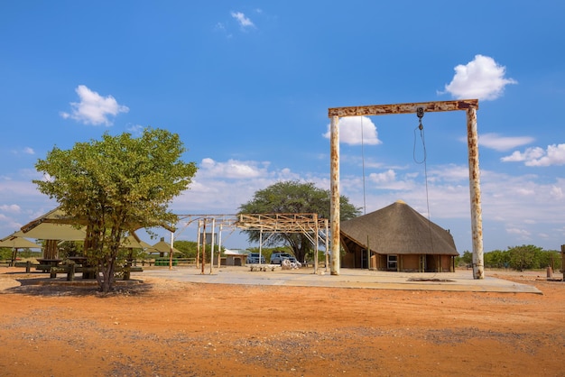 Vecchio macello di elefanti all'Olifantsrus Camp nel Parco Nazionale di Etosha Namibia