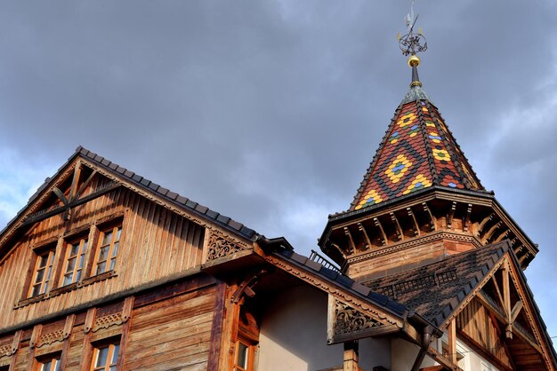 Vecchio municipio, vecchia architettura in legno