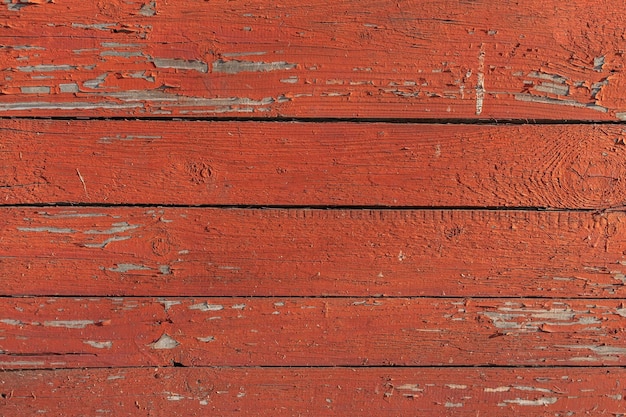 vecchio muro di legno con vernice sbiadita