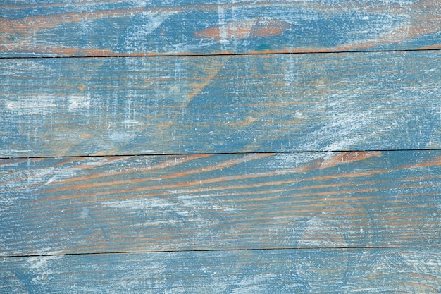 Vecchio muro di legno dipinto Sfondo astratto blu