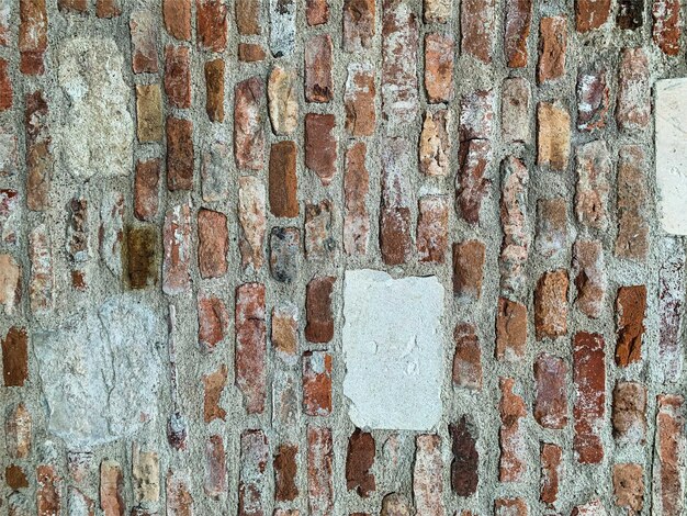 Vecchio muro di mattoni di fondo Struttura del muro di mattoni