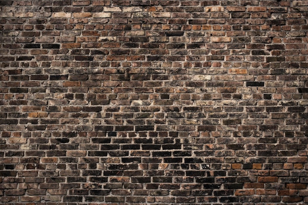 Vecchio muro di mattoni marrone. Priorità bassa del grunge
