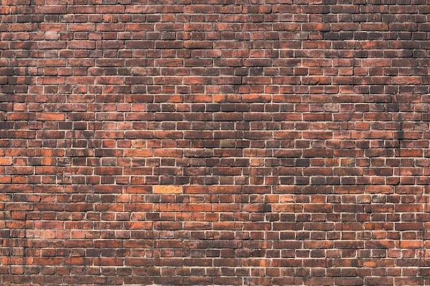 vecchio muro di mattoni rossi