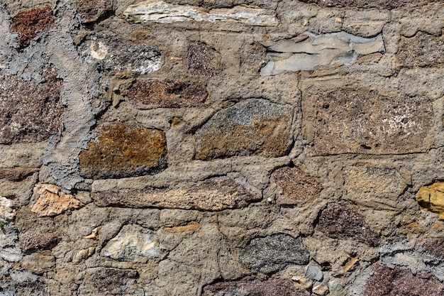 Vecchio primo piano della parete di lerciume verniciato grigio