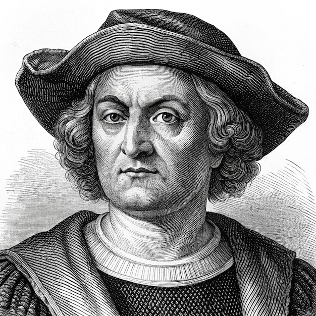vecchio ritratto inciso di Kristof Colombos