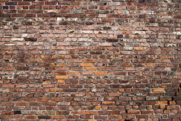 Vecchio sfondo di muro di mattoni.