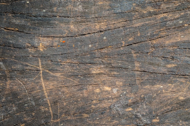 Vecchio uso di legno marrone di struttura del pavimento per fondo