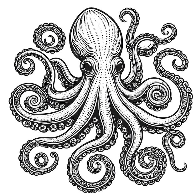 Vector art coloring page for children