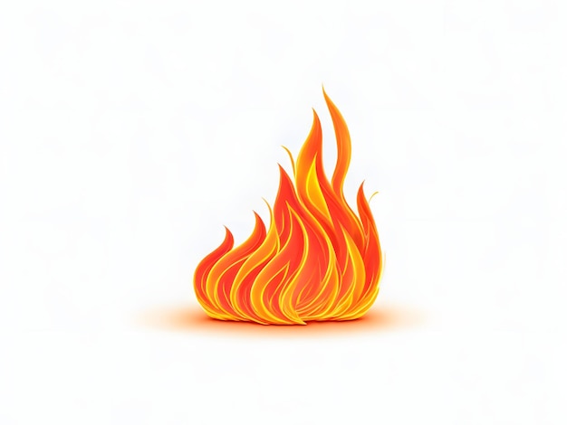 vector_creative_fire_with_white_background