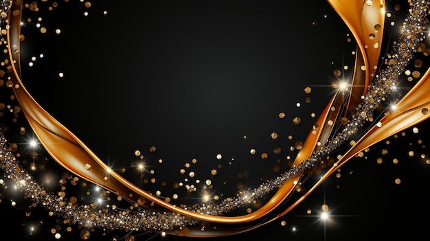 vector_decorative_ background_with_glittery_gold