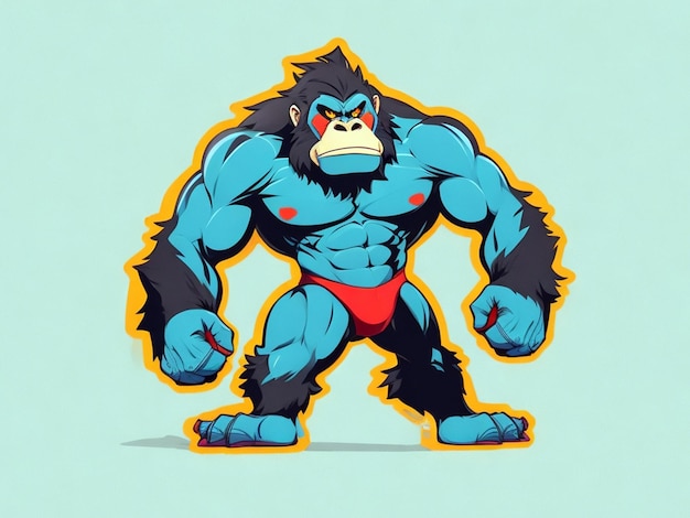 vector_design_Ape_0n_whithe_background_01