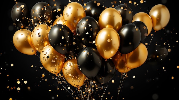 vector_golden_balloons_and_confetti_for_a_party