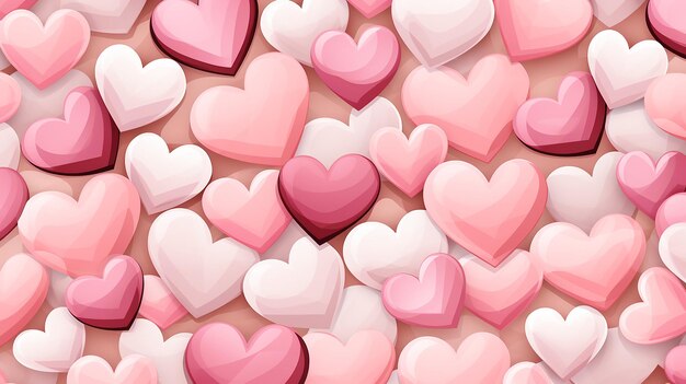 vector_pink_hearts_design_ background_for_valent_