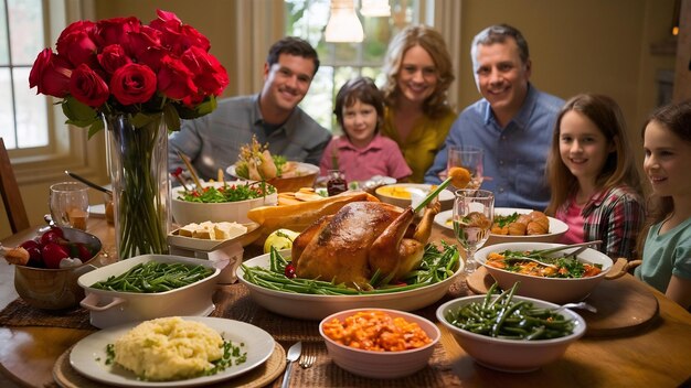 Vedere a tavola con articoli alimentari per la famiglia